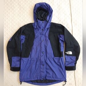 Vintage The North Face Hooded Goretex Jacket 90s Y2K Blue Black Women's XS